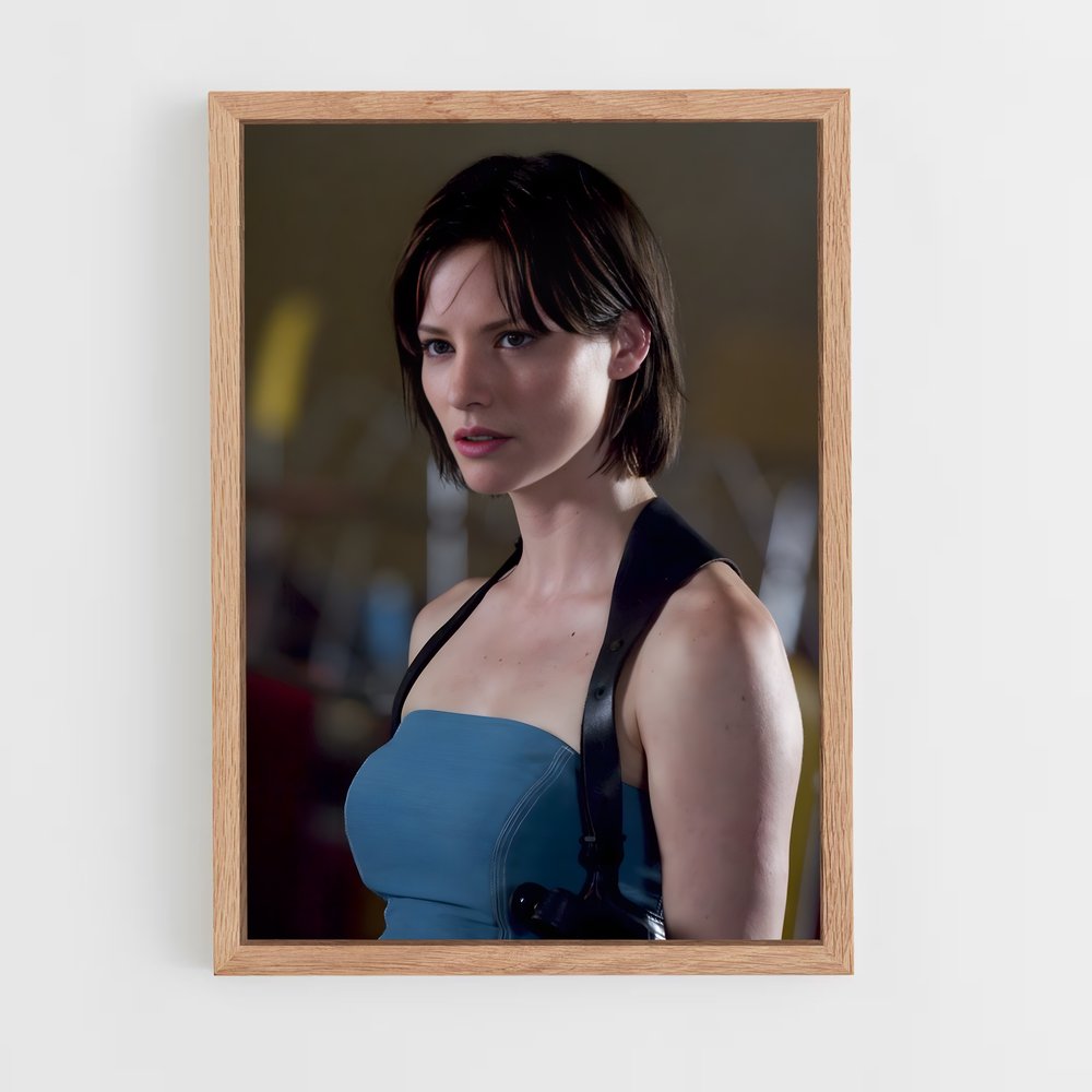 Poster Jill en Bleu – affiche Resident Evil (vue 4)
